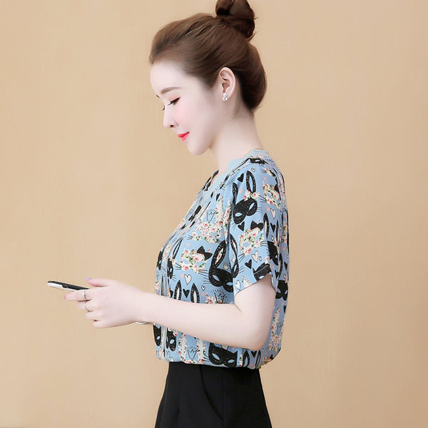 New chiffon shirt T-shirt