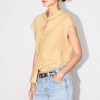 223cce29-762c-48a9-ac7b-a287a2ac145a.jpg Minimalist Old Money Style Temperament Commute Style Pure Linen V-neck Sleeveless Shirt