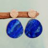 High Quality Popular Old Money Style Natural Stone Crystal Eardrops Earrings