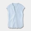 24a09cbd-fb2e-41aa-a5a7-1d24a3267985.jpg Minimalist Old Money Style Temperament Commute Style Pure Linen V-neck Sleeveless Shirt