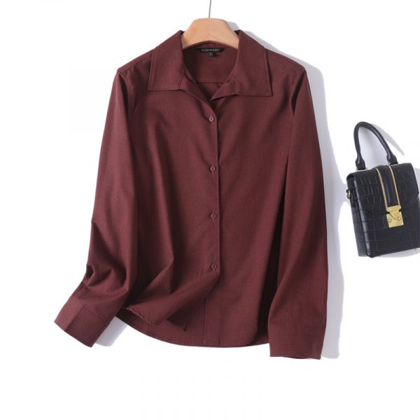 3de75406-f19c-4133-a2c7-0875a8457ff7.jpg Solid Color High-grade Old Money Style Long Linen Sleeves Shirt