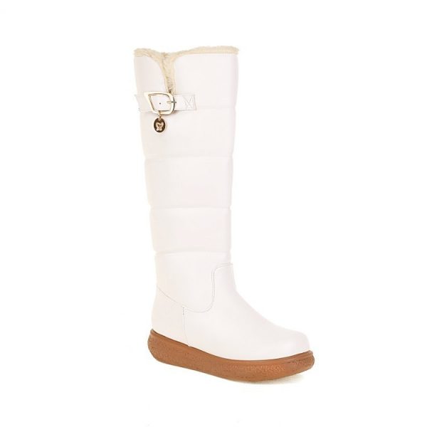 54828e2d-a28c-4c29-9693-c8dad62576ac.jpg Womens Fleece-Lined Solid-Color Minimalist High Boots