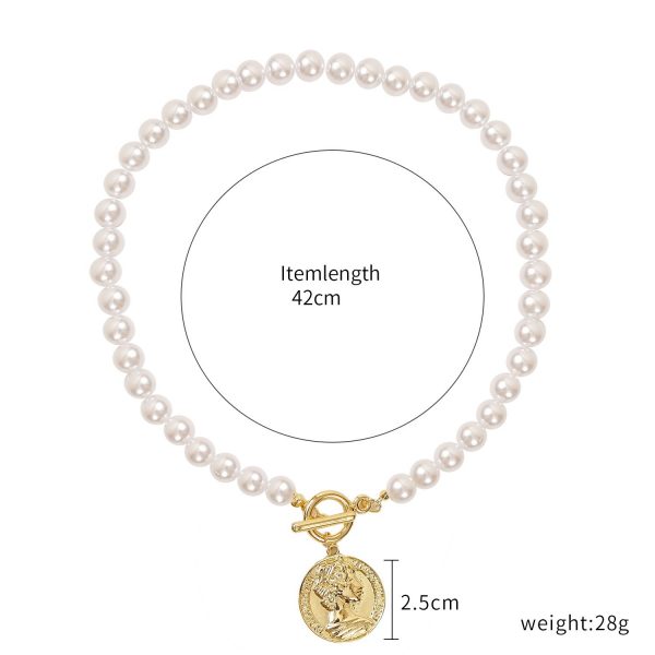 Retro Exaggerated Baroque Pearl Necklace Women