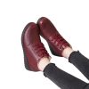 Womens Fleece-lined Extra-thick Insulated Short Boots With A Non-slip Flat Sole