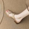 French Style Small Sandals Women's Rubber