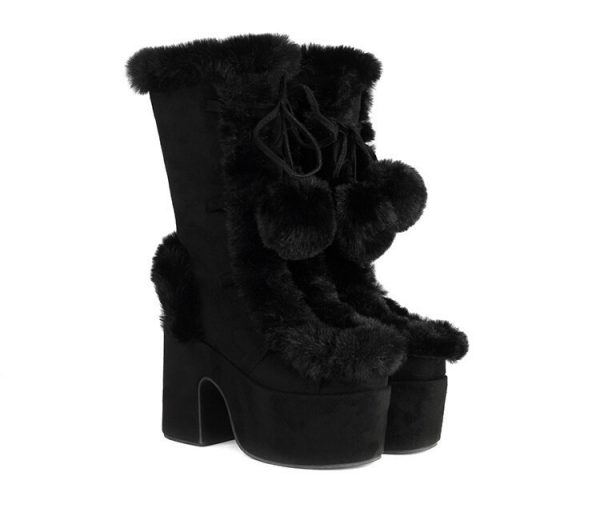 d7893cae-4ec5-4e94-8938-729a75688c9b.jpg Womens Fashion Mid-Cut Furry Boots