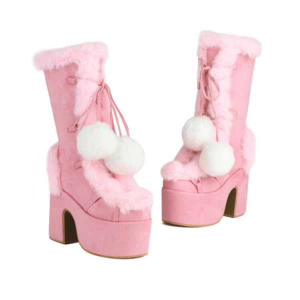 ebba8eff-c9a5-418c-af9a-d46b8385ca6b.jpg Womens Fashion Mid-Cut Furry Boots