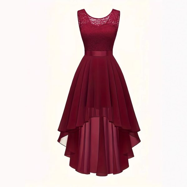 09c78f23-7f6c-437c-9f15-b121394fa798.jpg New Front-short Back-long Slim-fit Sleeveless Dress