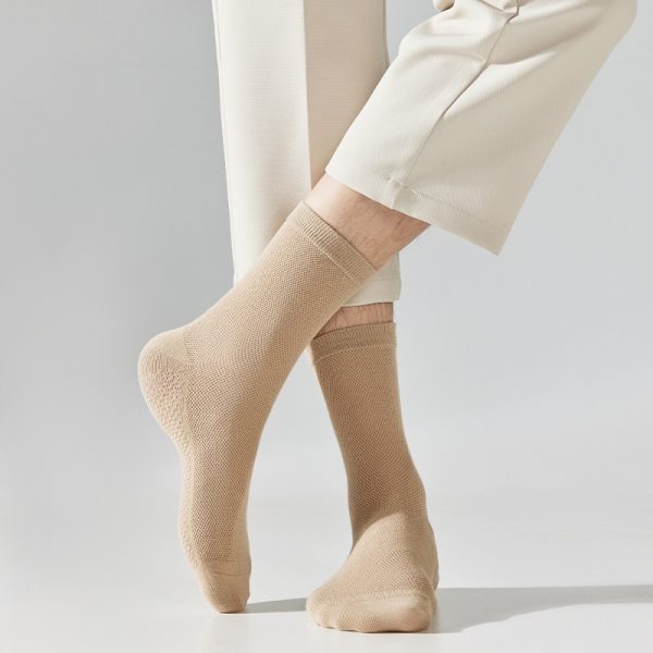 0dc0ea3e-edd5-425e-acaa-dfe3a51240a5_trans.jpeg Pure Cotton Breathable Mesh Long Business Socks