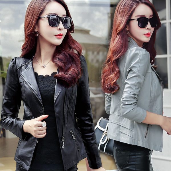 0e7037e5-58fc-48ac-9852-1538fb4582ba.jpg Motorcycle Leather Jacket Large Coat Woman