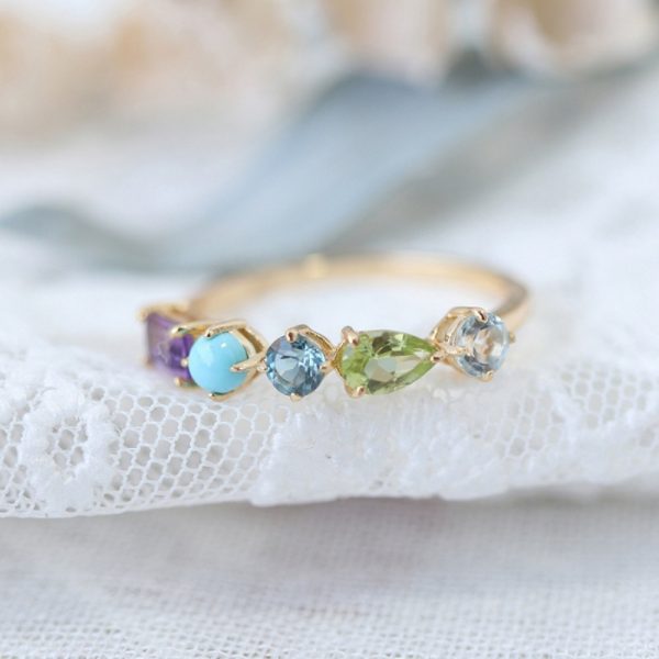124757d1-880b-4e97-8e0c-6cb0d8c4f1ca.jpg Minimalist Cold Tone Zircon Ring, Natural Colorful Gems, High-End Luxury Adjustable Index Finger Couple Rings