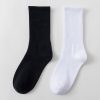 1616980169400.jpg Stockings Women's Tube Ins Tide Socks Street Autumn And Winter Black And White Long Socks Women's Solid Color Sports Custom Cotton Socks