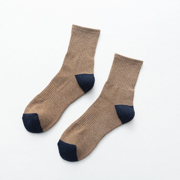 1622446321482.jpg Autumn And Winter Fashion Casual College Style Men'S Color-Blocking Terry Socks
