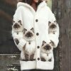 Cozy Fleece-Lined Hooded Cardigan Flannel Jacket