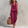 2307856c-a847-4ef8-add6-690d4f4f7cf4.jpg Womens Draped-Neck Vest And Casual Pants Set