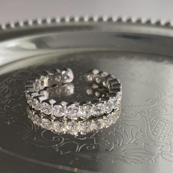 24eefdb9-0a07-4046-a95a-618d9809a467.jpg Women Summer Zircon Open Ring, Natural Color Gem Couple Rings, Ins Cold Style Elegant Luxury Finger Jewelry