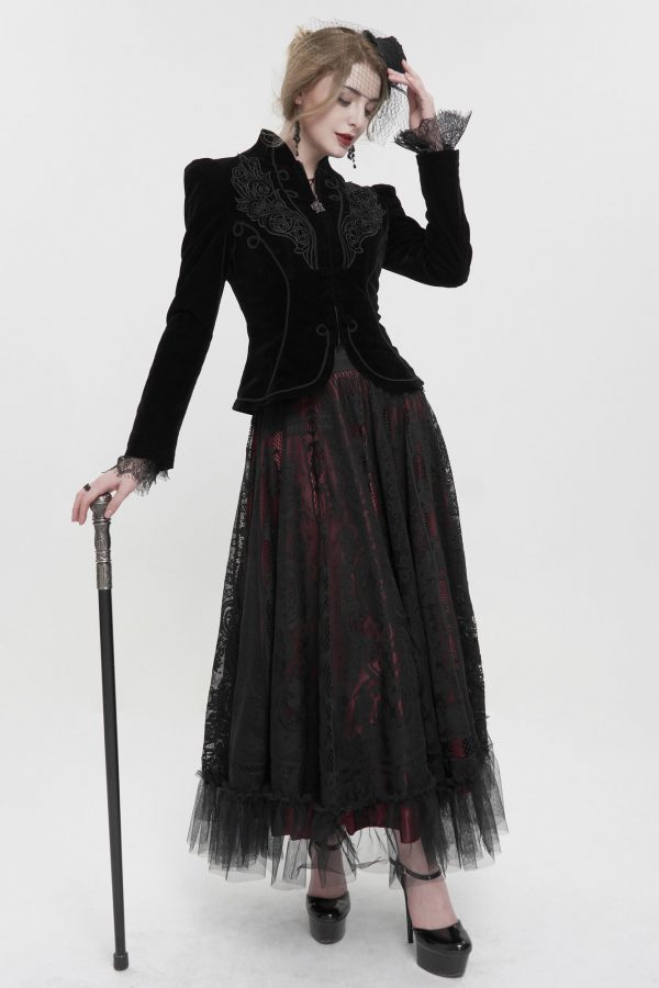 2876995a-3c42-44c7-ad7a-7d67b1a56819.jpg Gothic Magician Performance Womens Coat Jacket