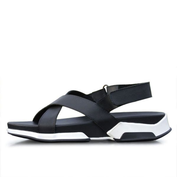 33fad114-ecd9-4468-929a-44b68344ba84.jpg Korean Casual Men's Sandals Genuine Leather Elevator Beach
