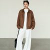 Retro Lapel Feminine Loose-fitting Casual Jacket Top For Women