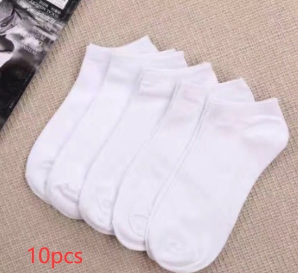 43852d76-14dd-4fd6-80d6-4abdb61bc911.jpg Black And White Gray Boat Socks Tube Socks Men And Women Thick Socks