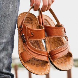 4c906506-cdd0-45d5-9b72-f76deee390b4.jpg First Layer Cowhide Men's Sandals Summer Genuine Leather Sandals