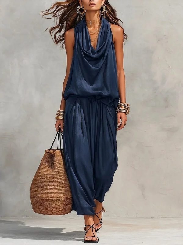 4e5ae5f8-797a-42c7-aff9-81f46feedbb5.jpg Womens Draped-Neck Vest And Casual Pants Set