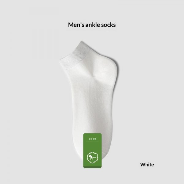 Men's Pure Cotton Odor-Resistant Sweat-Absorbent Mid-Calf Socks For Summer