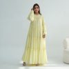 Middle Eastern Lace-trimmed Tiered Cake Skirt Dress