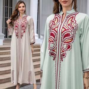 71e06af2-47ae-4ce9-b936-d8f88193ac53.jpg Muslim Middle East Embroidery Dress
