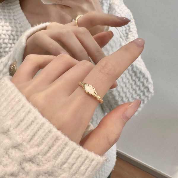 79a31367-2f07-44f8-b853-49dca99b0b5b.jpg Purple Enamel Butterfly Ring, Niche Light Luxury Design, High Class Non-fade Versatile Finger Ring For Women