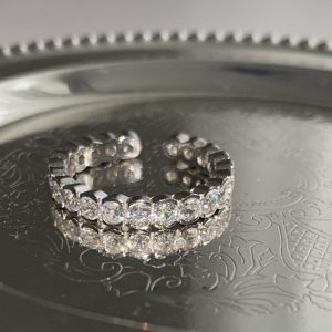 8979369b-66a7-4808-82bc-7c2e582b9366.jpg Women Summer Zircon Open Ring, Natural Color Gem Couple Rings, Ins Cold Style Elegant Luxury Finger Jewelry
