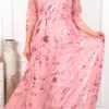 Summer New Style Gauze Round-Neck Womens Robe Dress