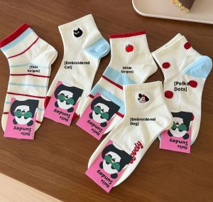 9e027a06-b610-412d-8546-97c7df99c941.jpg Socks-Short tube tubs-Polky dots-1 pair