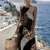 Women's Fashionable Sleeveless Leopard-Print Dress