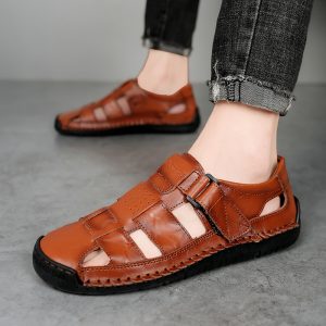 aed18e4d-65af-4286-94ba-b9896f26f1a9.jpg Handmade Stitching Leather Casual Beach Men's Sandals