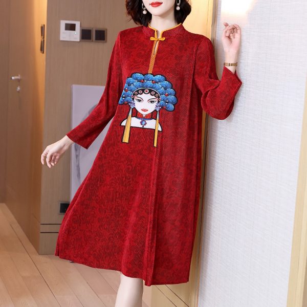 b9cf72ff-d4cb-44f0-9481-9b3077258503.jpg Middle-aged Mother's Red Dress Spring