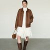Retro Lapel Feminine Loose-fitting Casual Jacket Top For Women
