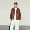 Retro Lapel Feminine Loose-fitting Casual Jacket Top For Women