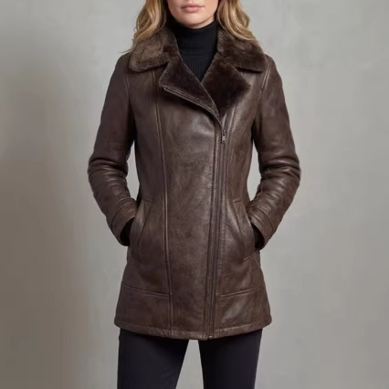 bf3fe08f-13f1-44bd-84fd-3efa92c29e21.jpg Single-layer Fur-and-leather Jacket Faux-fur Cross-border Fluffy Coat