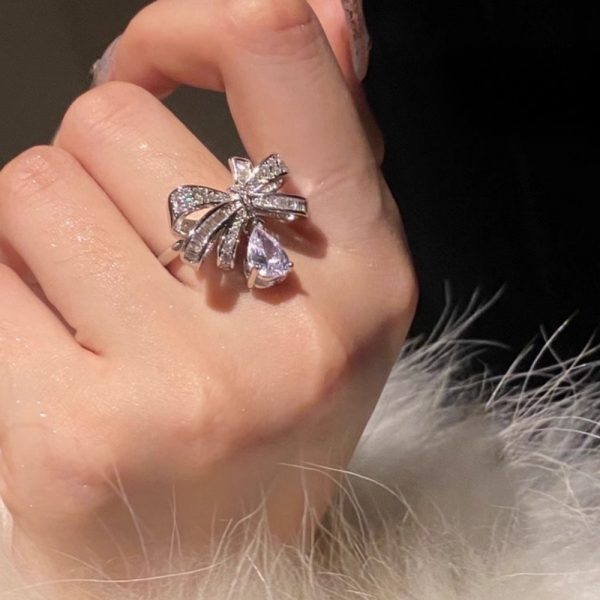 c27257d4-7fff-4b0c-9fbb-61c42567688a.jpg Women Summer Zircon Open Ring, Natural Color Gem Couple Rings, Ins Cold Style Elegant Luxury Finger Jewelry