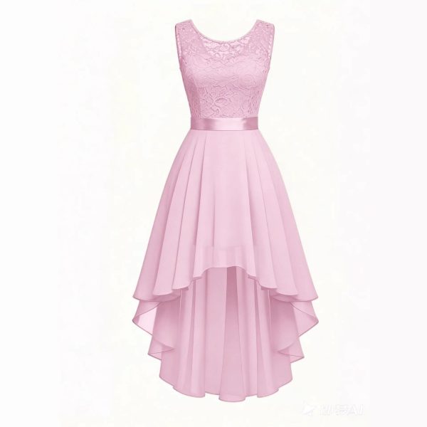 c356451c-c83d-4980-9d2a-7c0168e4241b.jpg New Front-short Back-long Slim-fit Sleeveless Dress