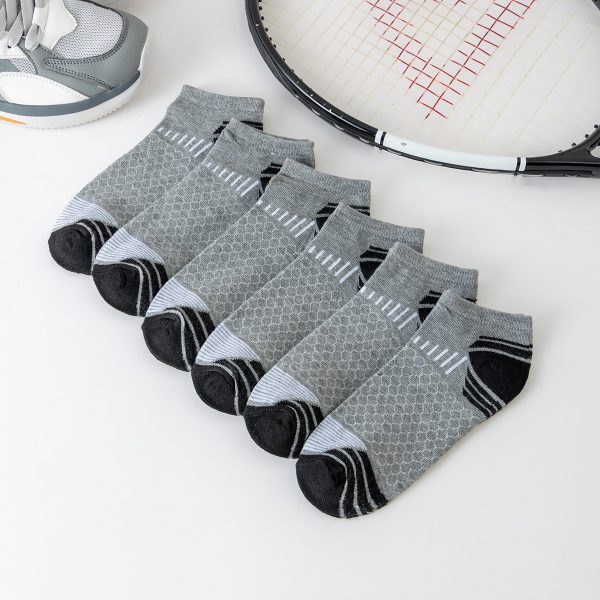 Cross-border Foreign Trade Sports Stockings Men's Socks Summer Running Breathable Outdoor Boat Socks Color Matching Short Socks Socks Wholesale Generation