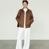 Retro Lapel Feminine Loose-fitting Casual Jacket Top For Women