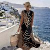 Women's Fashionable Sleeveless Leopard-Print Dress