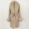 f68e6ba4-32ff-41f4-ac41-3c6e40042c46.jpg Long Double-faced Wool Coat With A Shearling Collar
